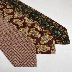 collection of 3 beautiful vintage Burberry's all silk ties